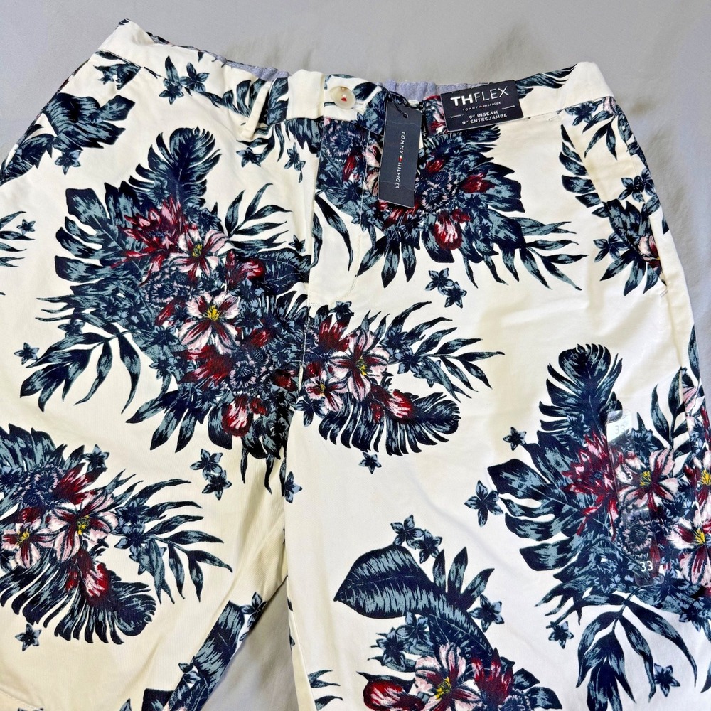 NWT Tommy Hilfiger TheFlex Hawaiian Tropical Print Shorts Men's 33X9